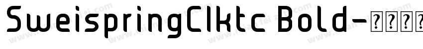 SweispringCIktc Bold字体转换